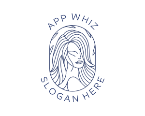 Beauty Woman Hair logo design