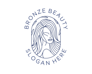 Beauty Woman Hair logo design