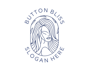 Beauty Woman Hair logo design