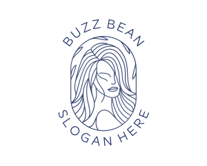 Beauty Woman Hair logo design