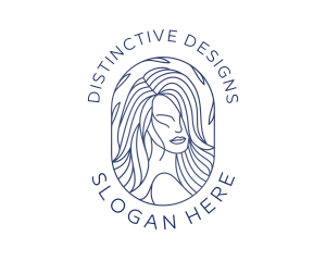 Beauty Woman Hair logo design