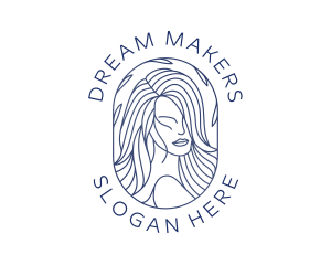 Beauty Woman Hair logo design