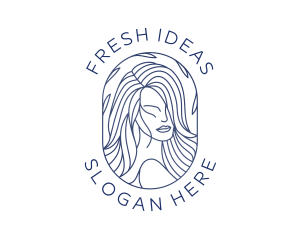 Beauty Woman Hair logo design