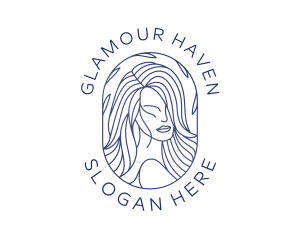 Beauty Woman Hair logo design