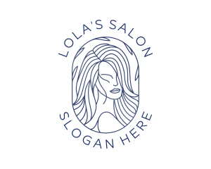 Beauty Woman Hair logo design