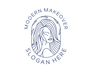 Beauty Woman Hair logo design