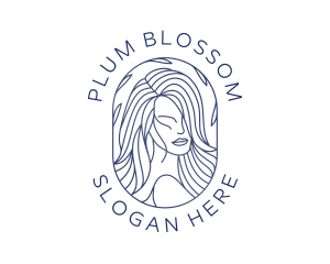 Beauty Woman Hair logo design