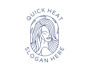 Beauty Woman Hair logo design