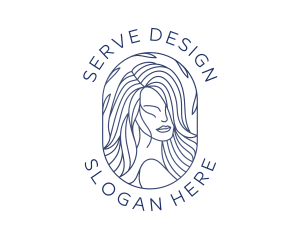 Beauty Woman Hair logo design