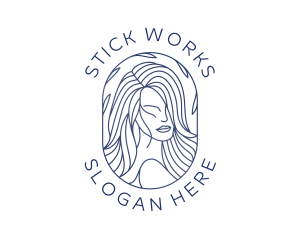 Beauty Woman Hair logo design