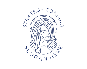 Beauty Woman Hair logo design