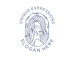 Beauty Woman Hair logo design