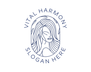 Beauty Woman Hair logo design