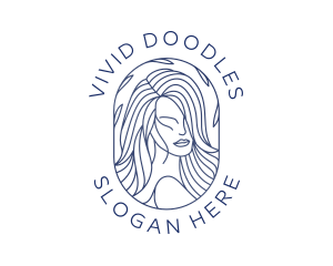 Beauty Woman Hair logo design