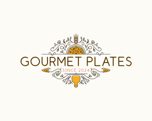 Gourmet Pizza Restaurant logo design