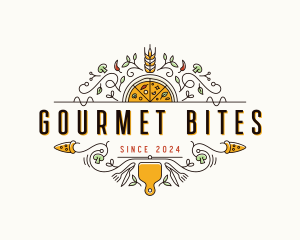 Gourmet Pizza Restaurant logo design