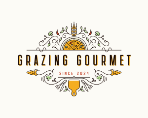 Gourmet Pizza Restaurant logo design