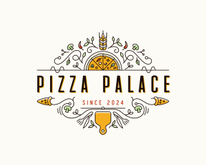 Gourmet Pizza Restaurant logo design