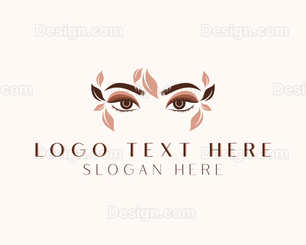 Organic Beauty Eyelash Salon Logo