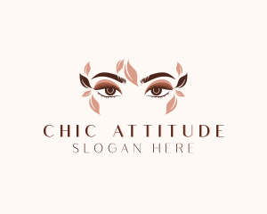 Organic Beauty Eyelash Salon logo design