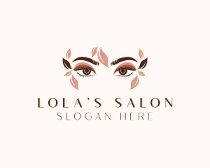 Organic Beauty Eyelash Salon logo design