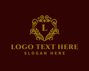 Decorative Luxury Shield logo