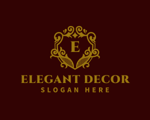 Decorative Luxury Shield logo design