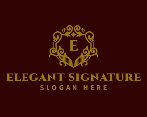 Decorative Luxury Shield logo design