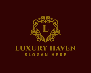 Decorative Luxury Shield logo design