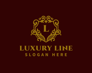 Decorative Luxury Shield logo design