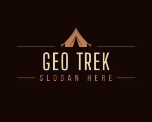 Outdoor Campsite Tent logo design