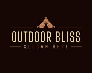 Outdoor Campsite Tent logo design