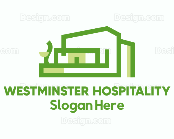 Green Contemporary Housing Property Logo