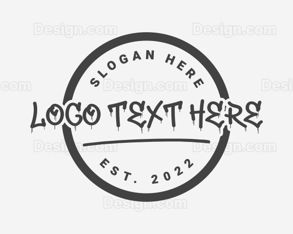 Tattoo Shop Wordmark Logo