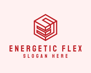 Delivery Box Letter E logo design