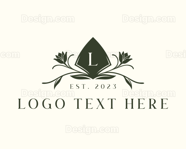 Shovel Flower Landscaping Logo