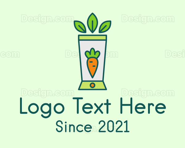 Healthy Carrot Smoothie Logo