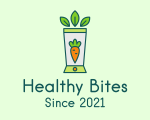 Healthy Carrot Smoothie logo design