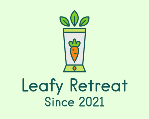 Healthy Carrot Smoothie logo design