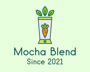 Healthy Carrot Smoothie logo design