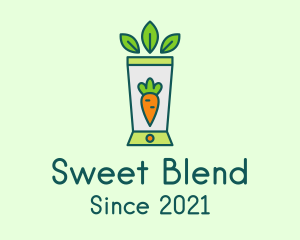 Healthy Carrot Smoothie logo design