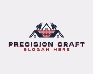 Trowel Brick Masonry logo design