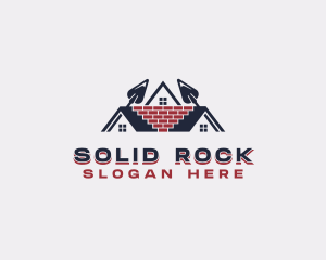 Trowel Brick Masonry logo design