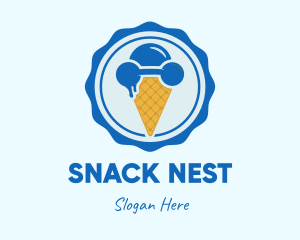 Ice Cream Workout logo design