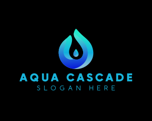 Water Droplet Liquid logo design