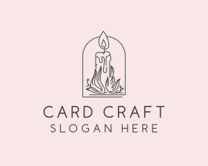 Craft Candle Flame logo design