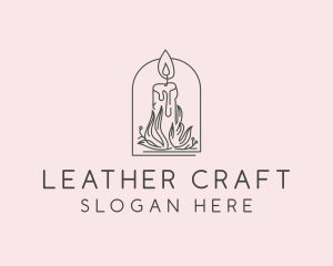 Craft Candle Flame logo design