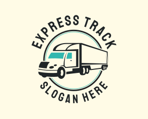 Haulage Truck Transport logo design