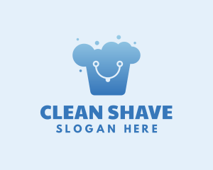 Cleaning Bucket Smile logo design