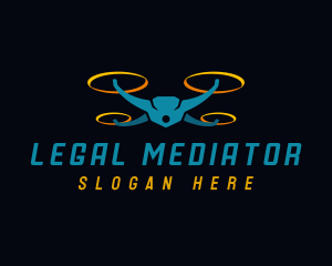 Aerial Drone Quadcopter Logo